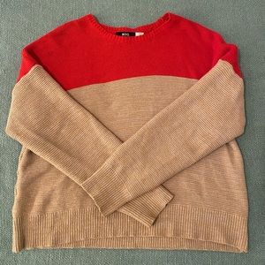 UO BDG Waffle Knit Color Block Sweater